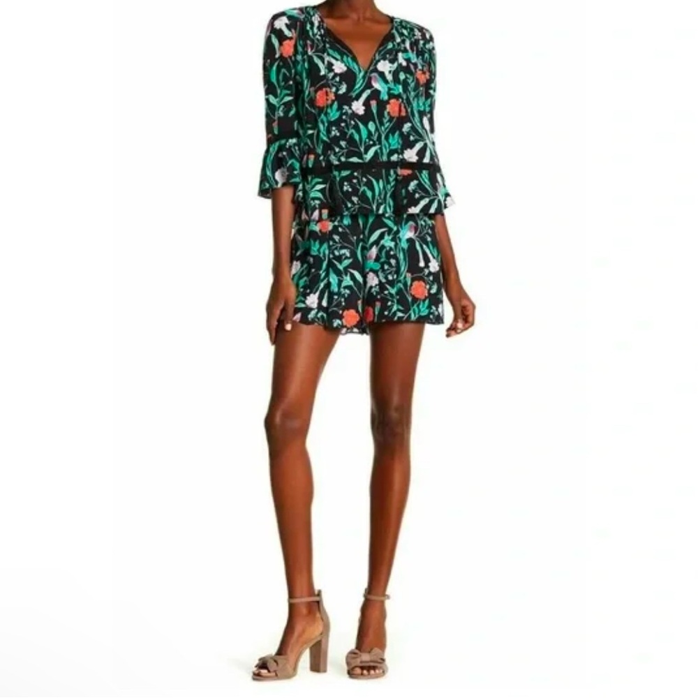 Kate Spade‎ | Jardin Floral Crepe Romper Size 4, EUC, worn once